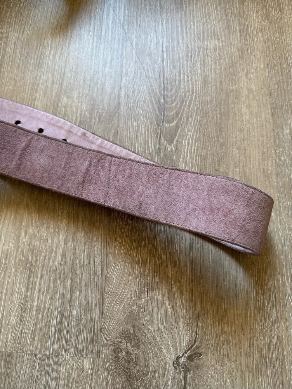 Y2K Pink Suede Rhinestone Buckle Belt Western Cowgirl McBling